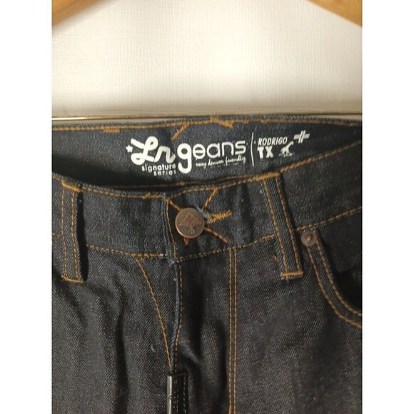 LRG LR Geans Denim Men's Dark Blue Jeans  Size 28x32 - Picture 6 of 7